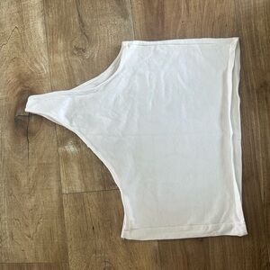 White one shoulder top